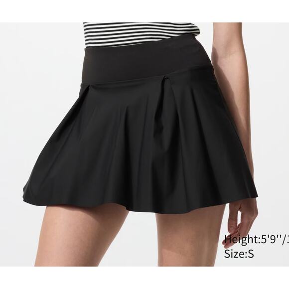 Uniqlo Ultra Stretch Active Mini Skort in Black - Picture 1 of 8